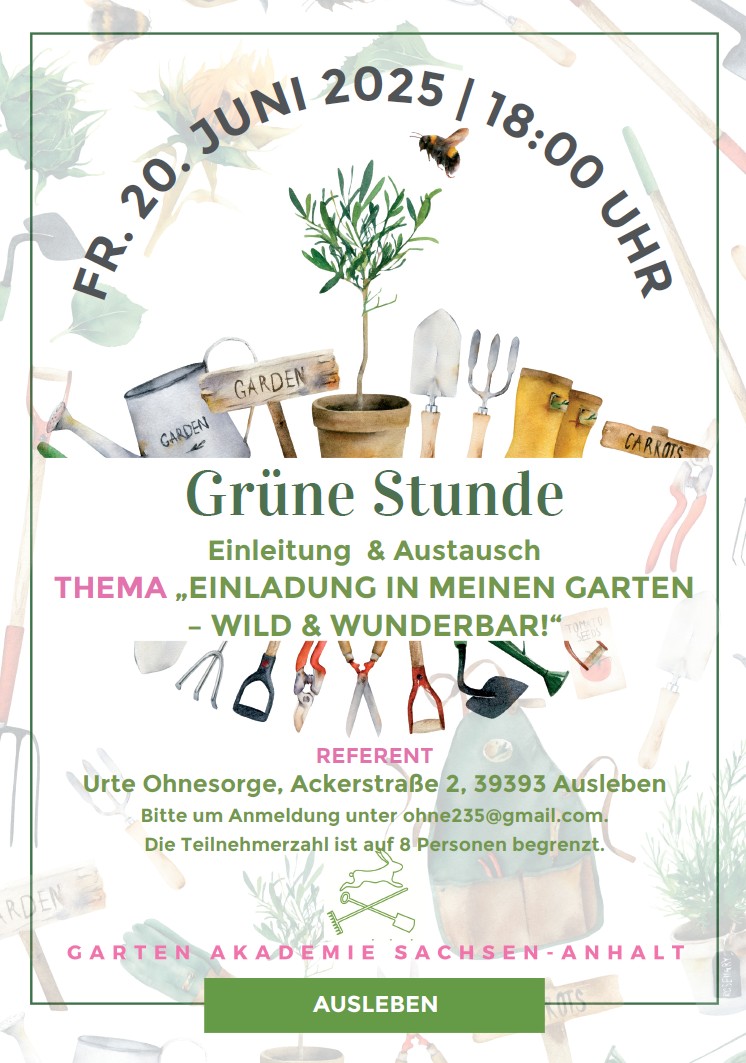 Grüne Stunde Ausleben