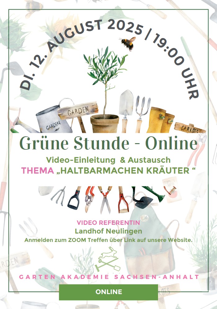 Grüne Stunde Online – 12. August