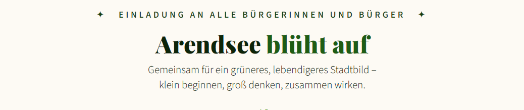 Arendsee blüht auf